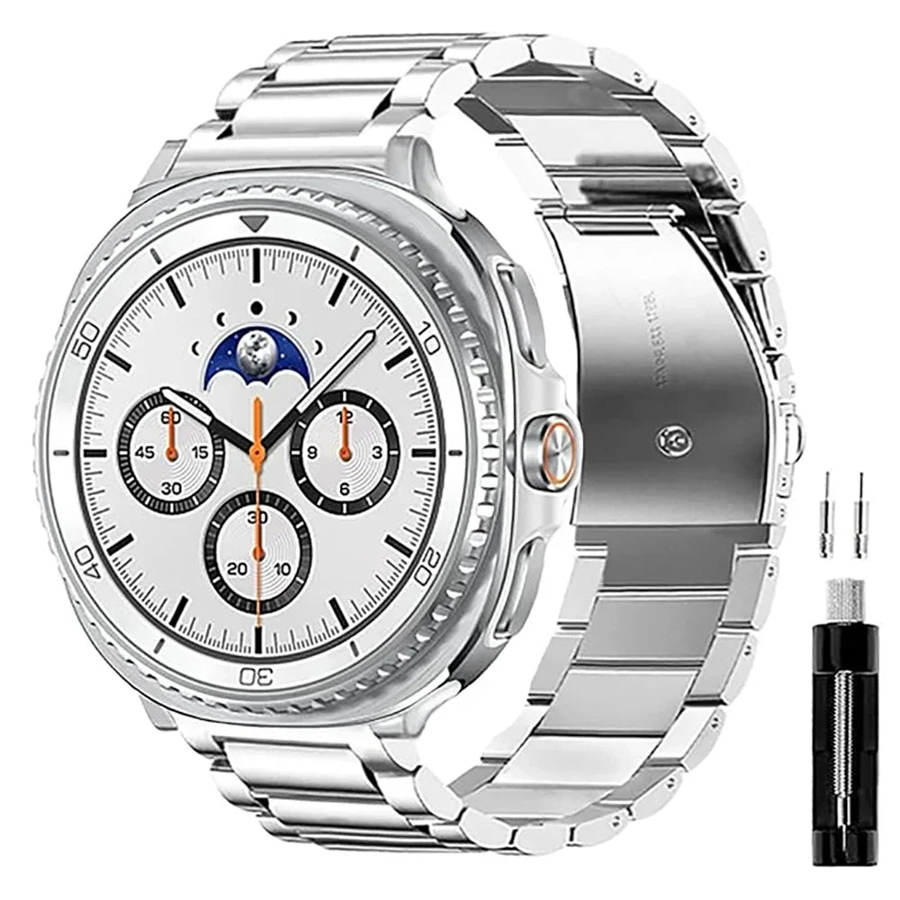 سوار موصلات من الفولاذ المقاوم للصدأ - لساعات Galaxy Watch 9 وWatch 8 وWatch 8 Classic