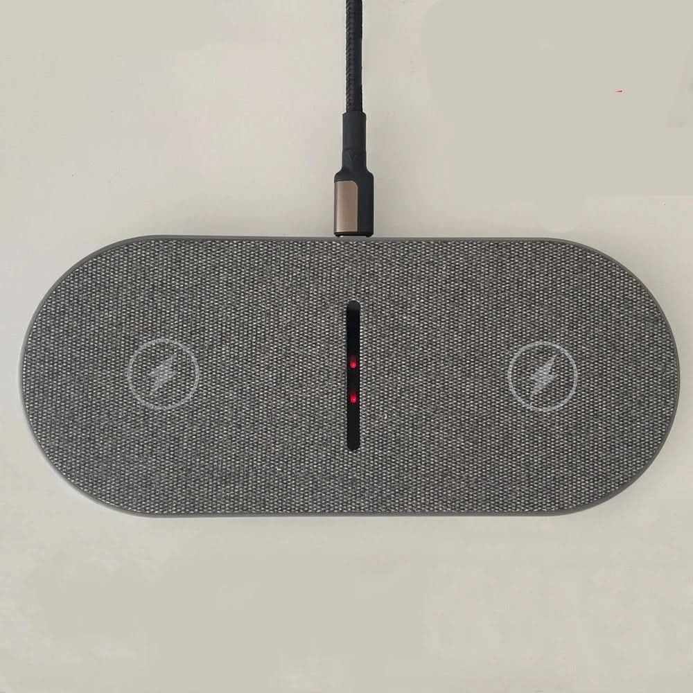 40W Wireless Charging Station — Dual 15W Output for iPhone, AirPods, Samsung