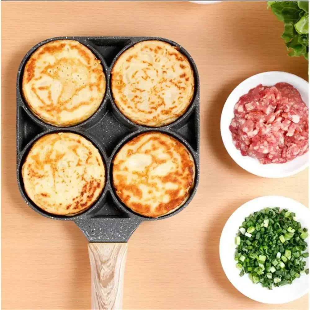 Sartén antiadherente BrightCook de cuatro cavidades