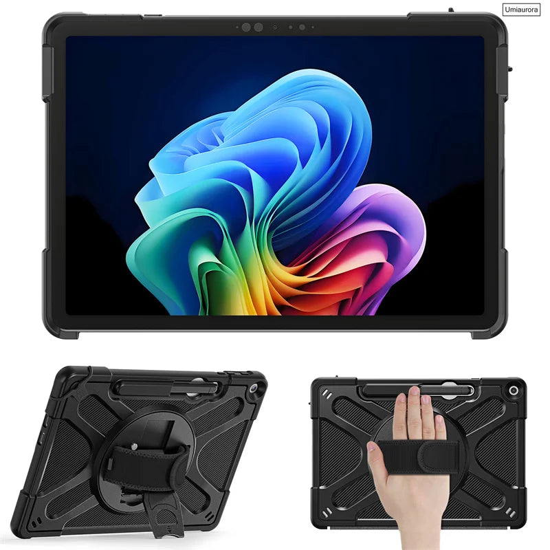 Roterende cover til Microsoft Surface Pro 12 - håndrem & støttefod