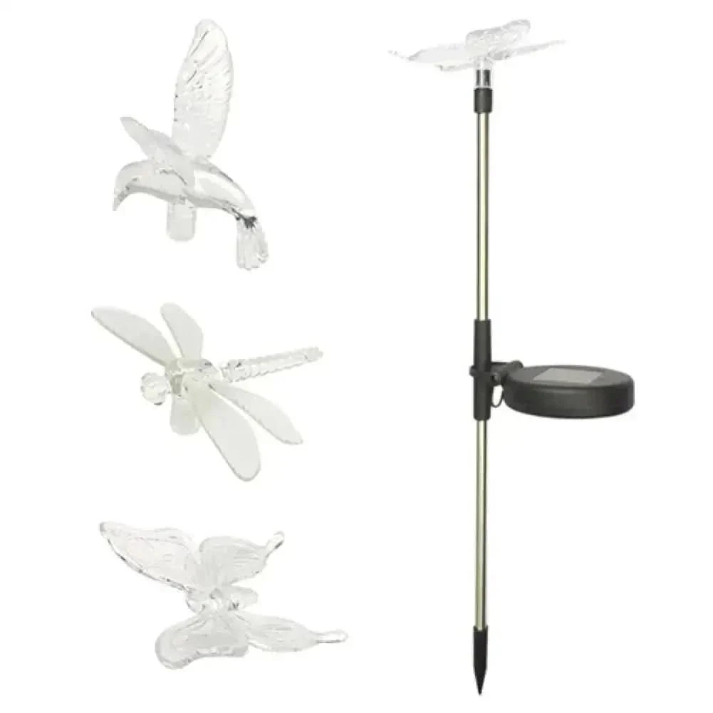 AuroraLeaf solcelledrevet sommerfuglelampe med LED til haven