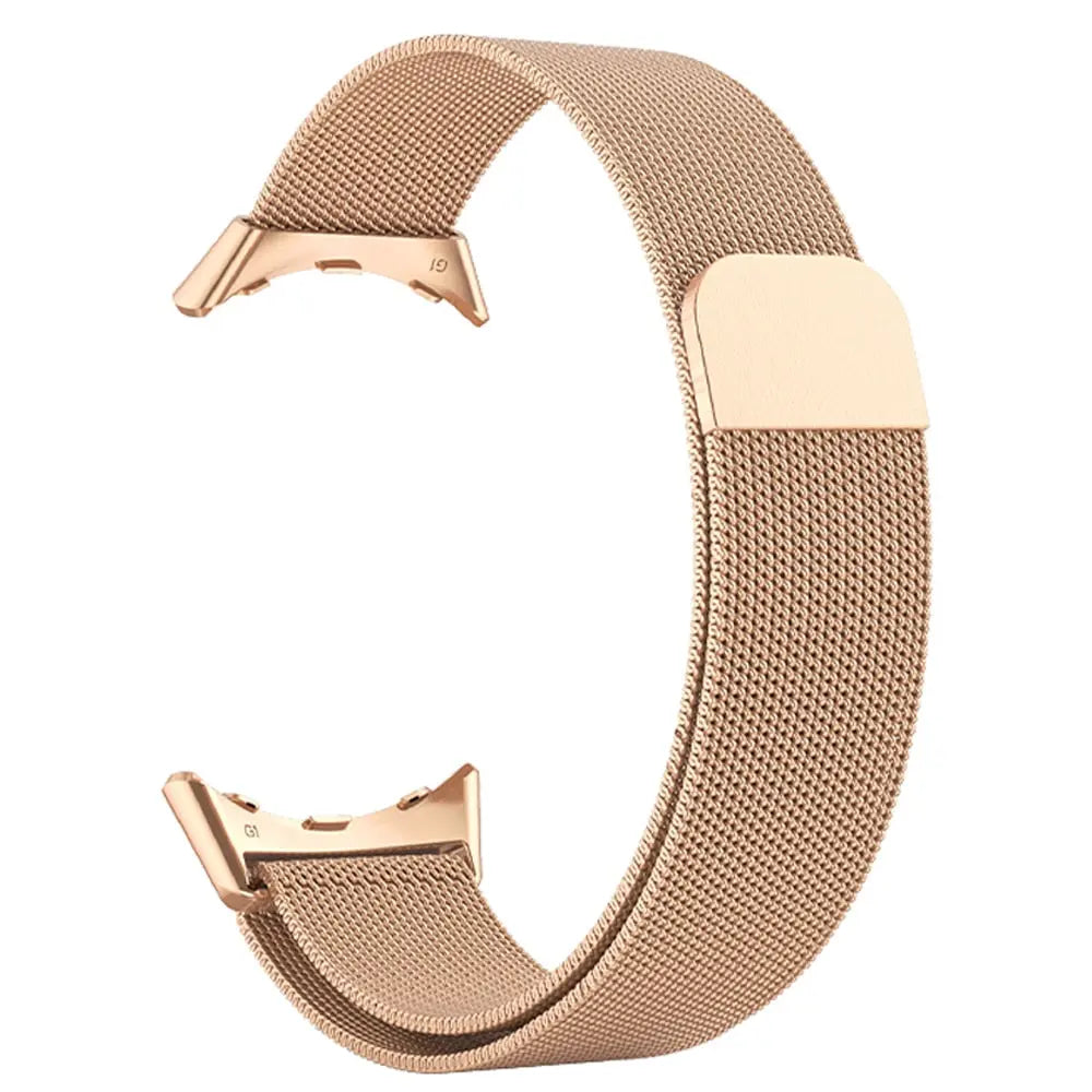 Bracelete de malha magnética em aço inoxidável para Google Pixel Watch e Watch 2