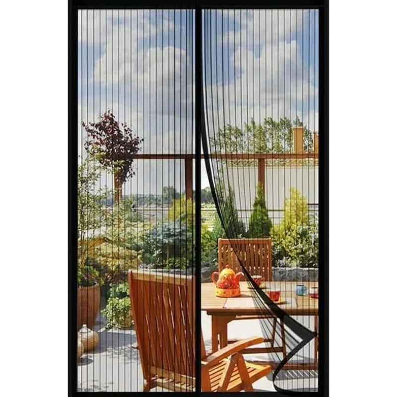 Mosquito-resistant Door Curtain Hands-free 100x210 cm Living Room Bedroom - Euroselle