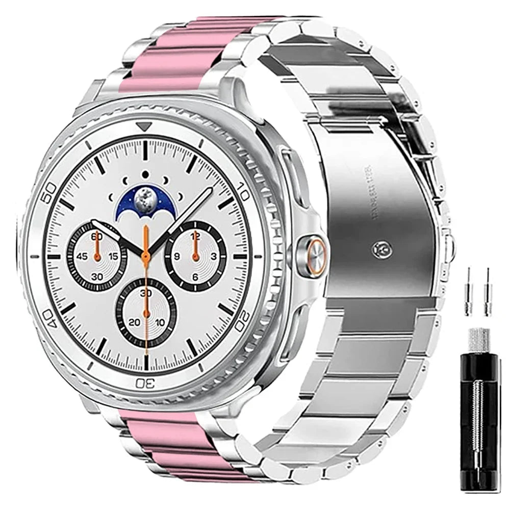 سوار موصلات من الفولاذ المقاوم للصدأ - لساعات Galaxy Watch 9 وWatch 8 وWatch 8 Classic