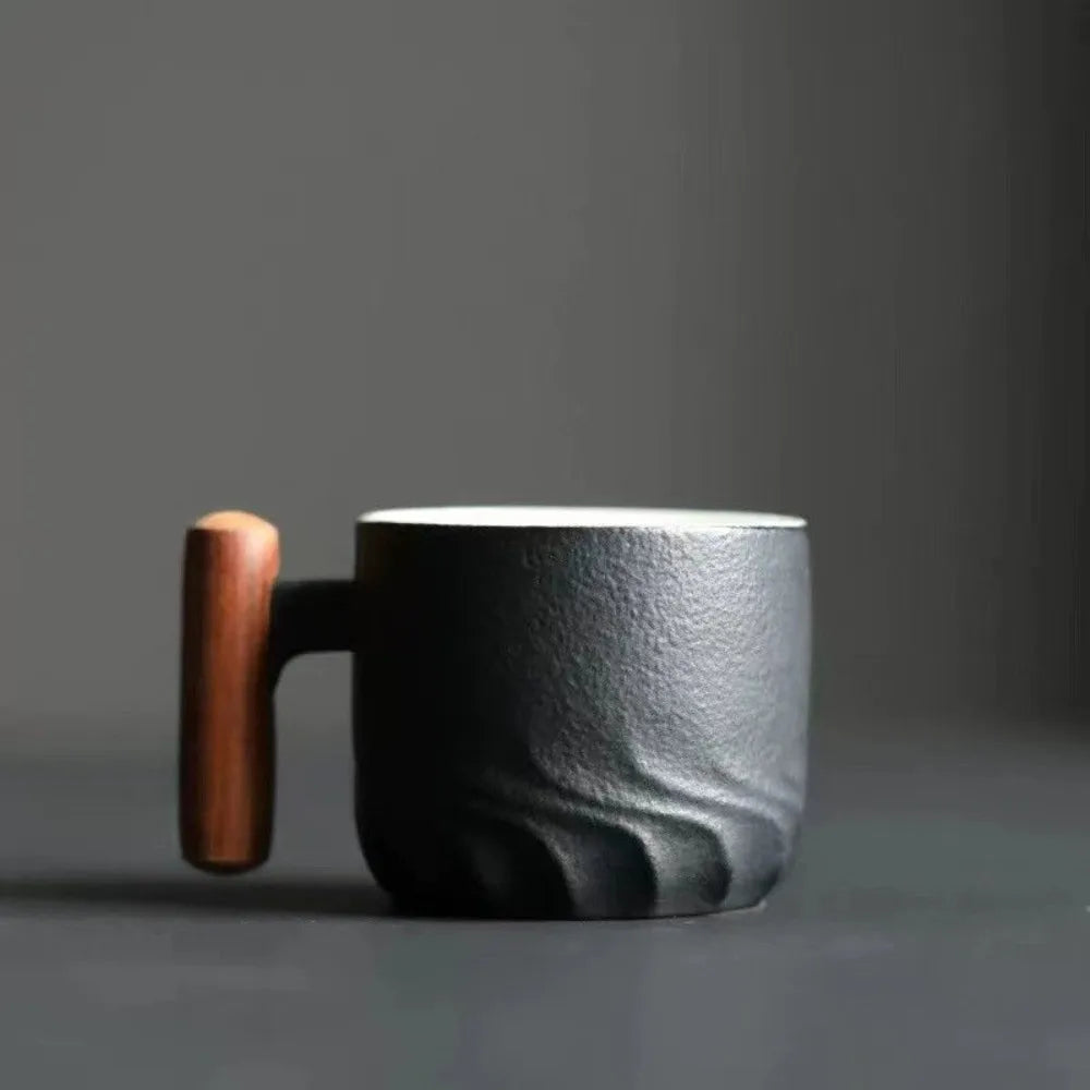 Hand-Painted Ceramic Mug — Retro Gradient Glaze Coffee & Tea Cup