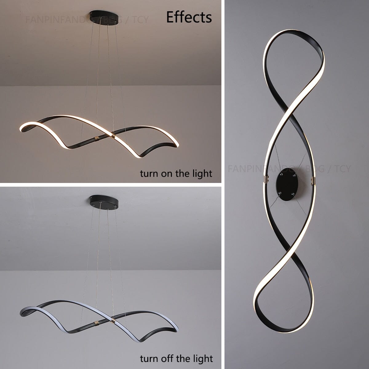 Rochelle Spiral-Lampe