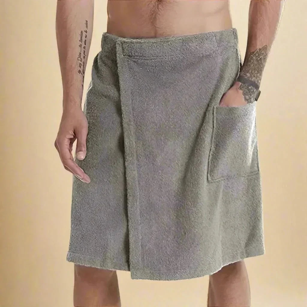 Albornoz de toalla convertible y suave — toalla de baño portátil desplegable