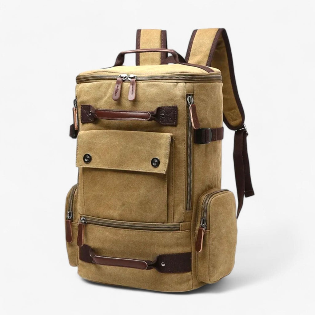 AeroTrail Laptop-Rucksack — Vintage-inspiriertes Design und praktische Tragefunktionen