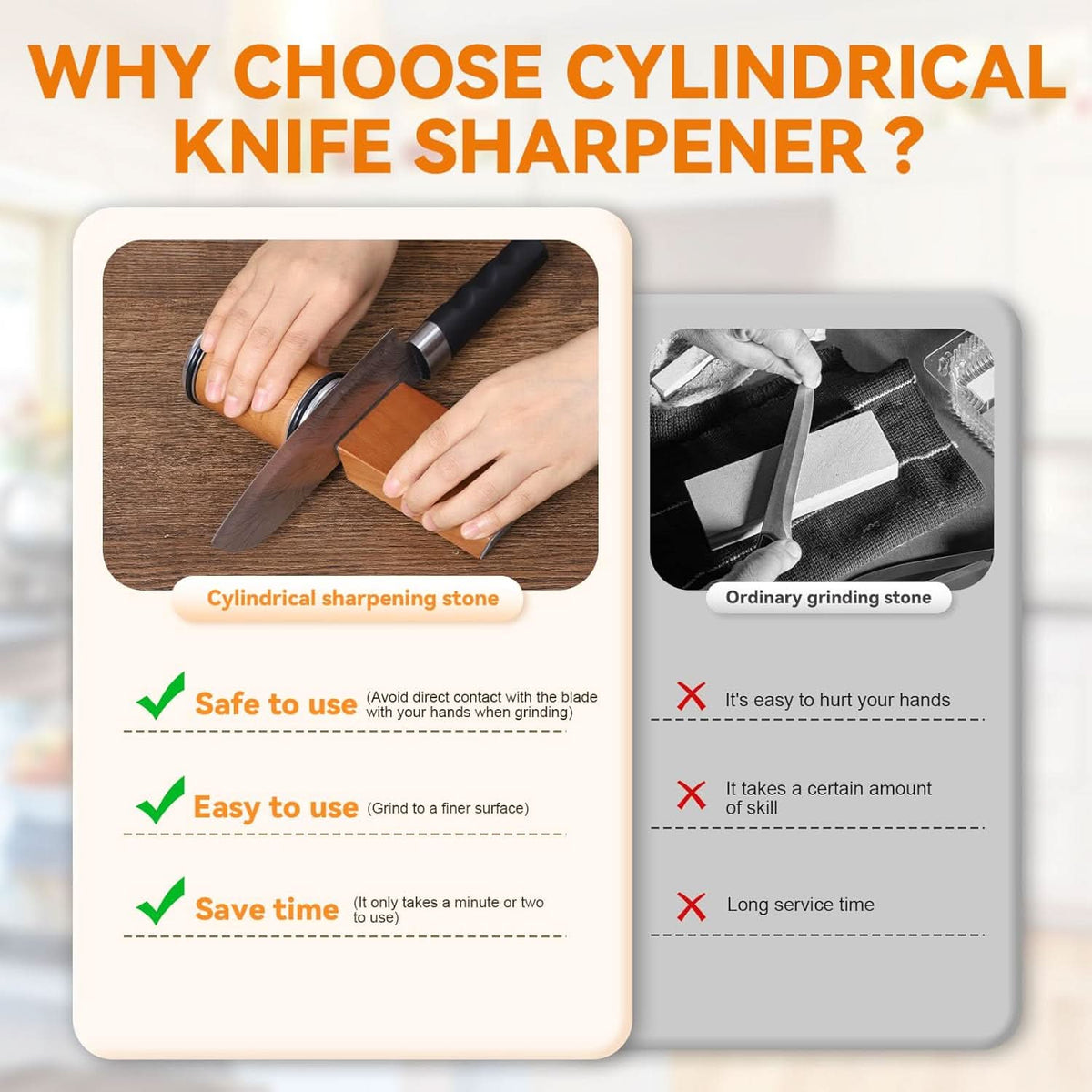 EdgeForge Pro Diamond-Coated Roller Knife Sharpener — Instant Blade Revival