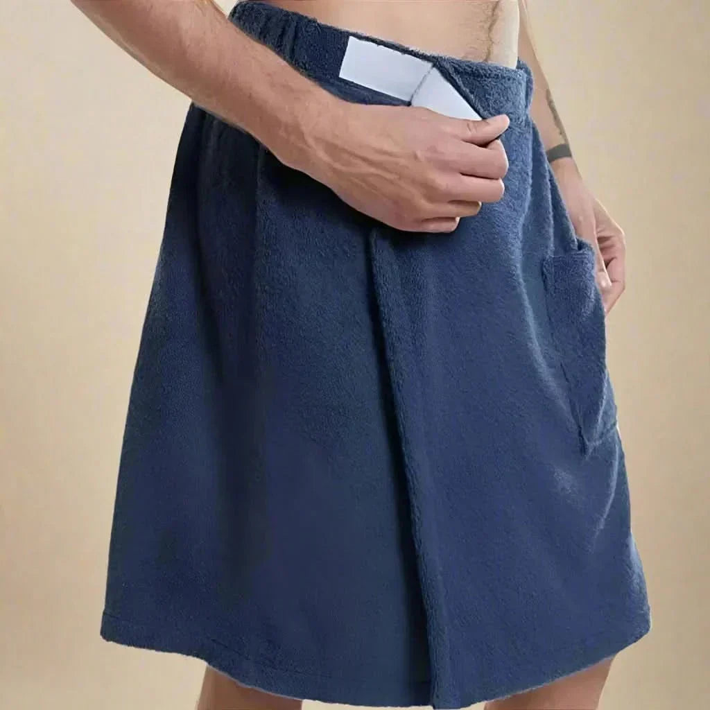 Albornoz de toalla convertible y suave — toalla de baño portátil desplegable