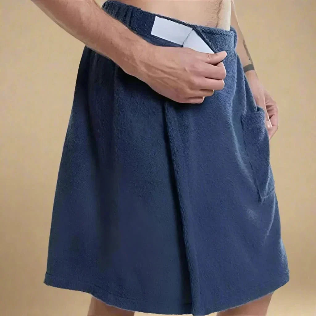 Albornoz de toalla convertible y suave — toalla de baño portátil desplegable