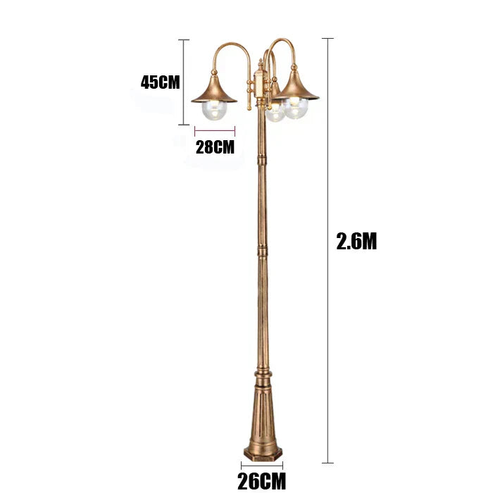 Wasserdichte Doppelkopf Gartenlampe