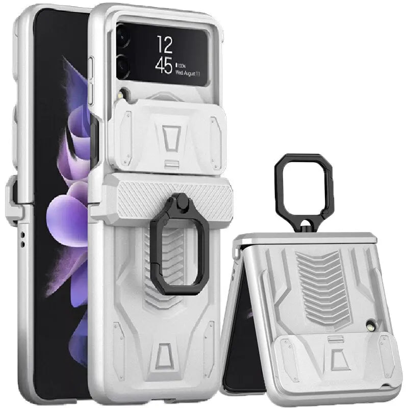 Cover a doppio strato per Samsung Galaxy Z Flip 4 e Z Flip 3 — Anello magnetico