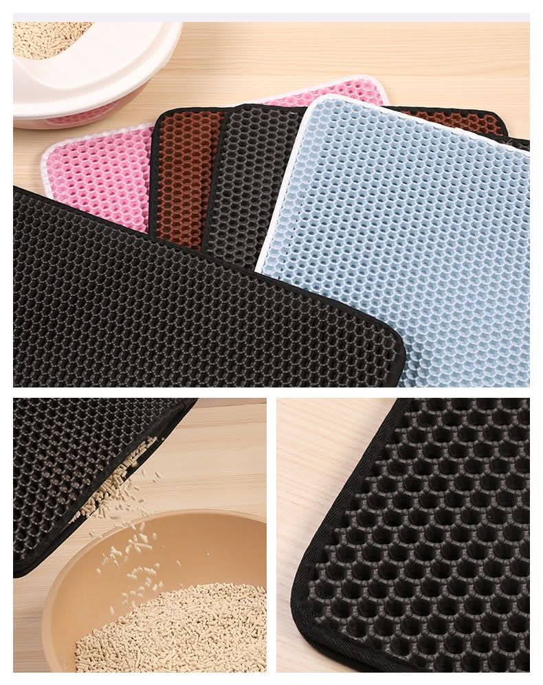 PawsGuard Non-Slip Litter Tray Mat | Durable Catch Surface
