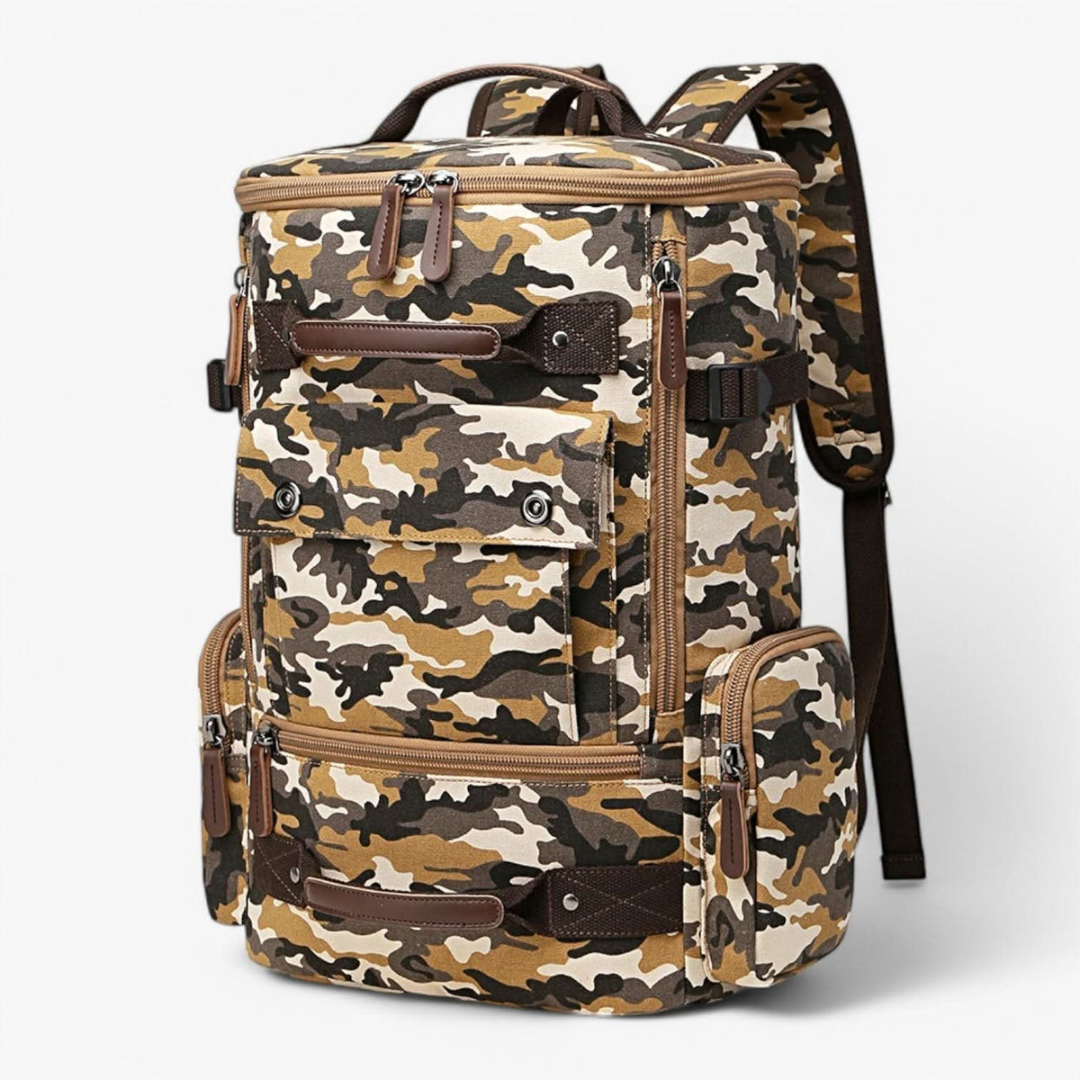 AeroTrail Laptop-Rucksack — Vintage-inspiriertes Design und praktische Tragefunktionen