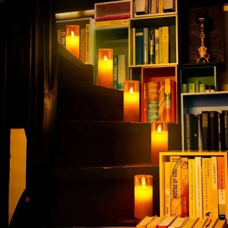 LumaNest SafeGlow trådløst LED-lyssæt med stearinlys — batteridrevne, flammefri lys