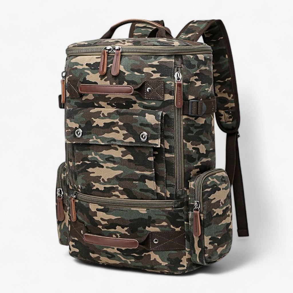 AeroTrail Laptop-Rucksack — Vintage-inspiriertes Design und praktische Tragefunktionen