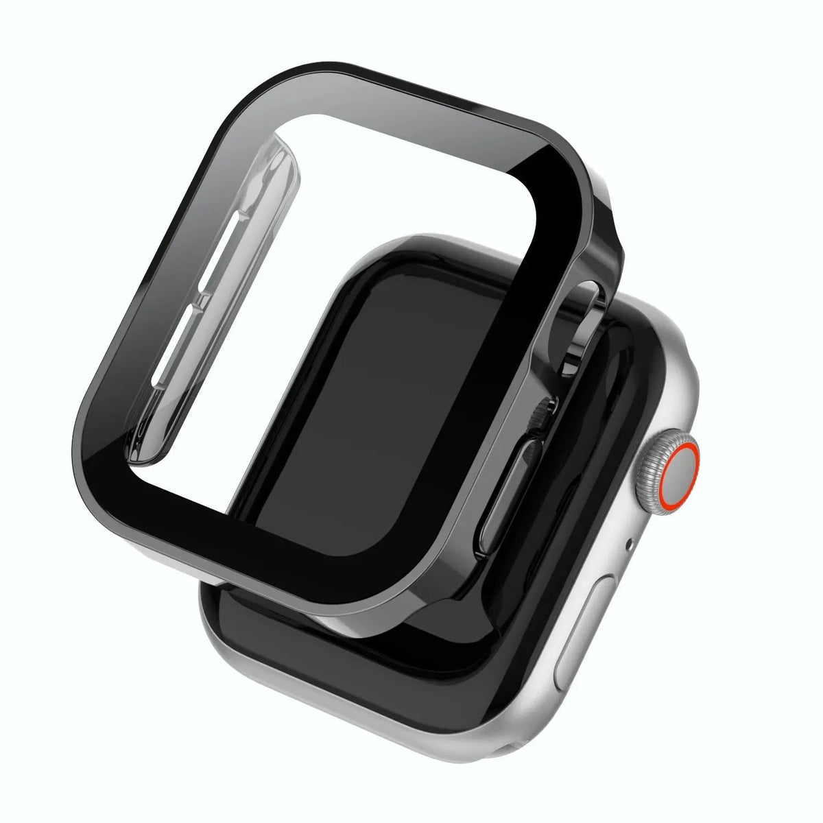 מגן נצמד ל-Apple Watch Series 4-9 — זכוכית מחוסמת ושריון PC