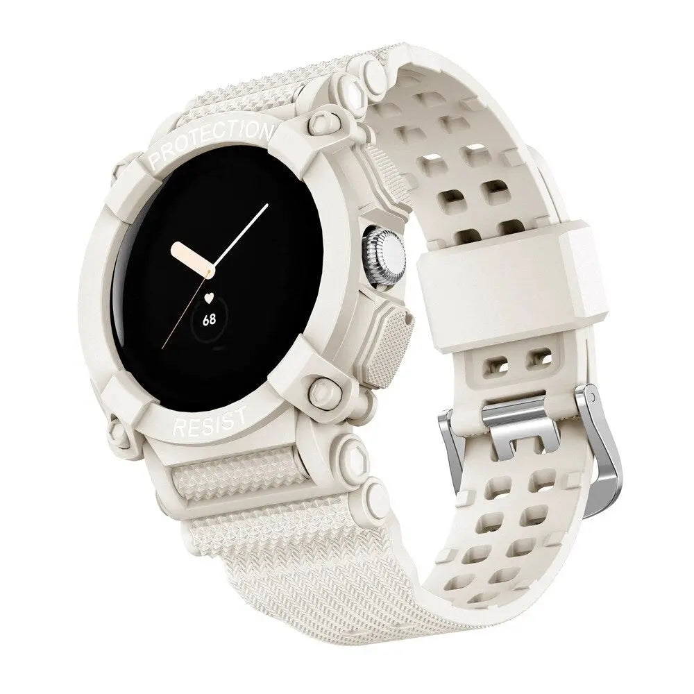 Armband und Bumper-Schutzhülle für die Pixel Watch im Set – Passender Schutz