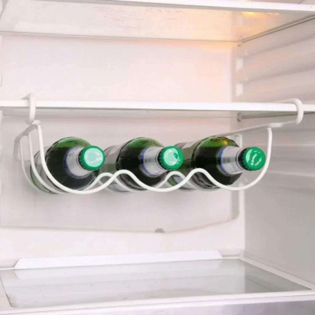 FlexShelf Bottle Organizer On Wheels — Auto Forward Design, Space Saving Cart