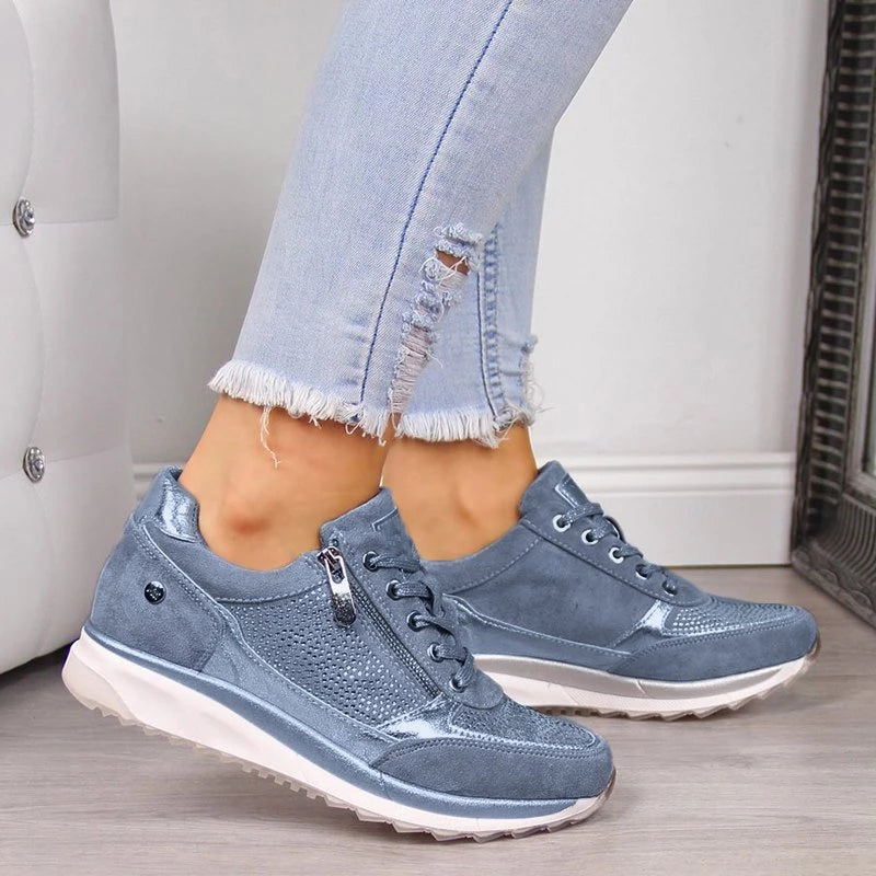 Women's Cushioned Orthopedic Sneakers – Shock-Absorbing Breathable Mesh
