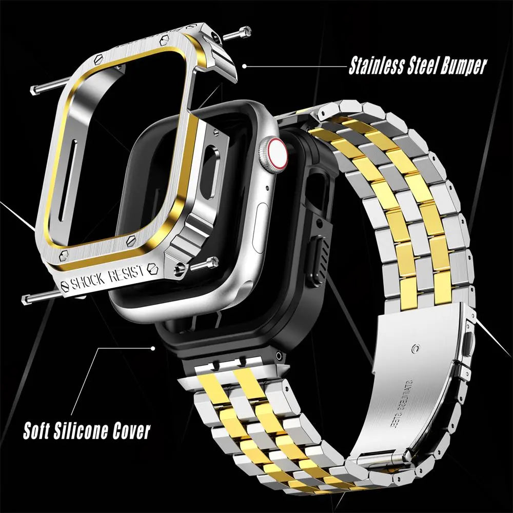 Cinturino in acciaio temprato da 49mm per Apple Watch Ultra 1–4 — Struttura protettiva