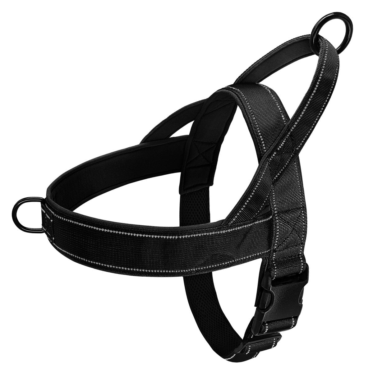 NovaGuard-reflekssele – justerbar brystdesign uten trekking, polstret håndtak