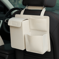 DriveEase auto-organizer met vier vakken, universele compatibiliteit met hoofdsteunen