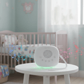 LumenCalm ljudmaskin med 20 ljud — kompakt resedesign, LED-nattlampa