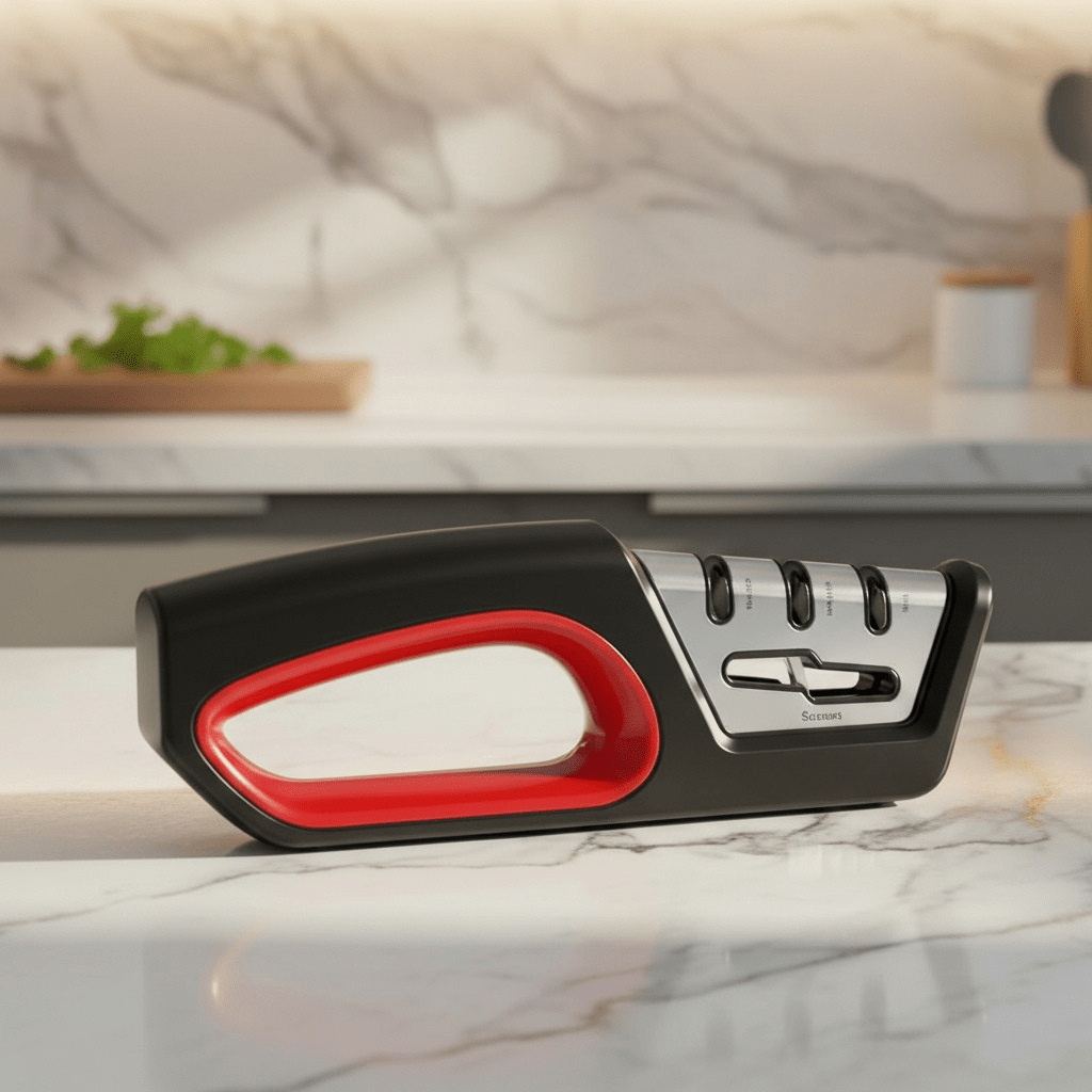 EdgeForge ergonomický brousek na nože a leštička nůžek 4 v 1