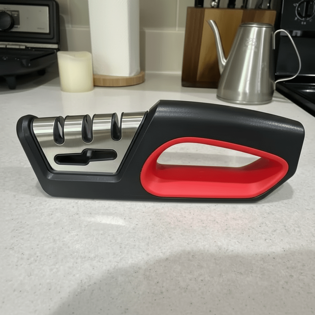 EdgeForge ergonomický brousek na nože a leštička nůžek 4 v 1