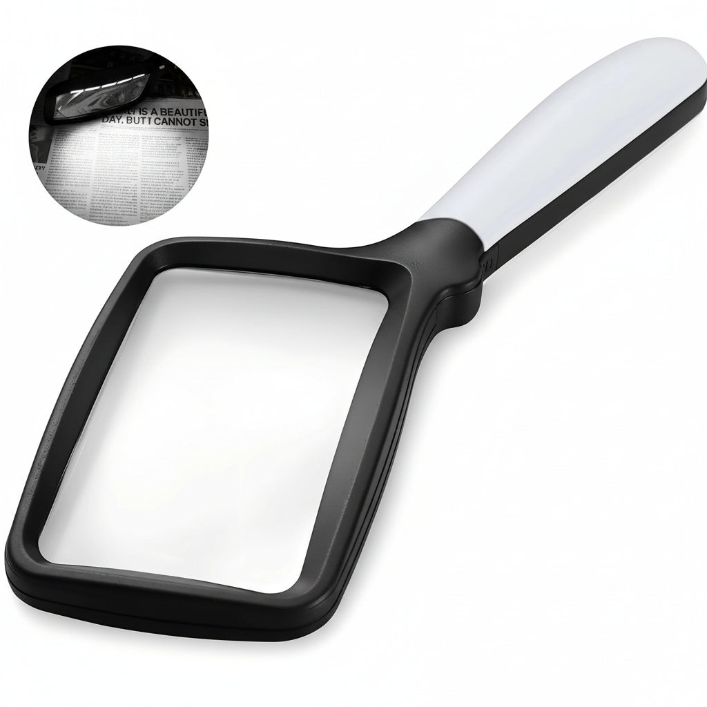 Handheld 3x LED Magnifier for Detailed Inspection - Euroselle