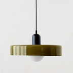 KiraGlass Geometric Bauhaus Pendant Light In Colored Glass