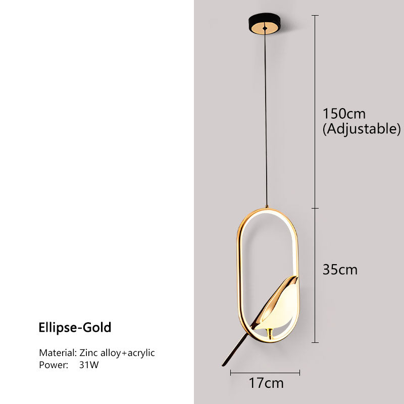 Lumina Nightbird LED Pendant Lamp, Chandelier For Kitchen And Bedroom