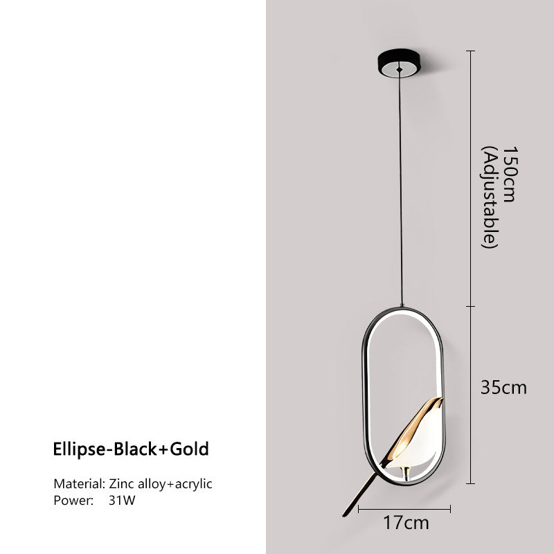 Lumina Nightbird LED Pendant Lamp, Chandelier For Kitchen And Bedroom