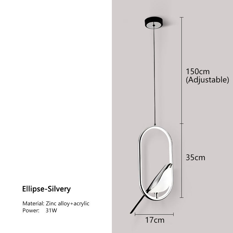 Lumina Nightbird LED Pendant Lamp, Chandelier For Kitchen And Bedroom