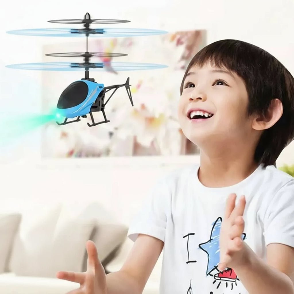 SkyPulse Mini -radio-ohjattava helikopteri — vakaa hallinta, helppo käyttöönotto, automaattinen tasapainotus