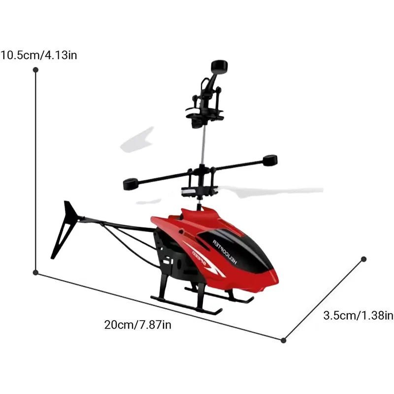 SkyPulse Mini -radio-ohjattava helikopteri — vakaa hallinta, helppo käyttöönotto, automaattinen tasapainotus