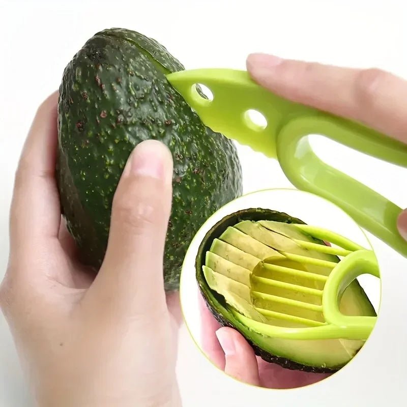 NovaMate 3-in-1 Avocado Cutter, Pitter and Spoon Tool