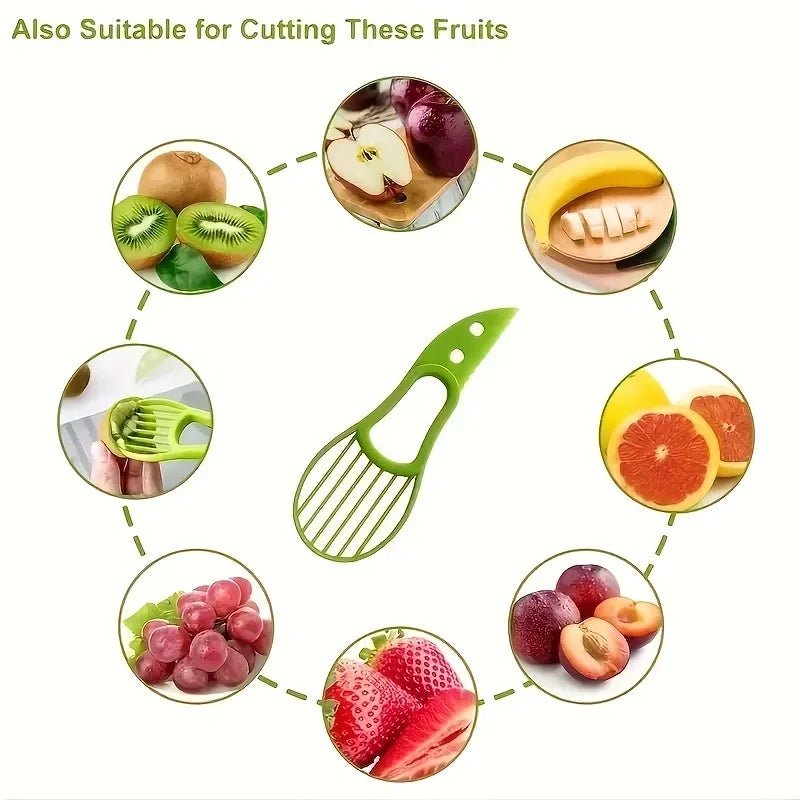 NovaMate 3-in-1 Avocado Cutter, Pitter and Spoon Tool