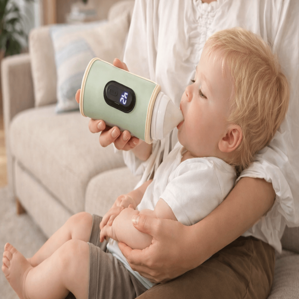 LumaNest USB Milk Warmer — Adjustable Temperature Settings, Portable USB-Powered