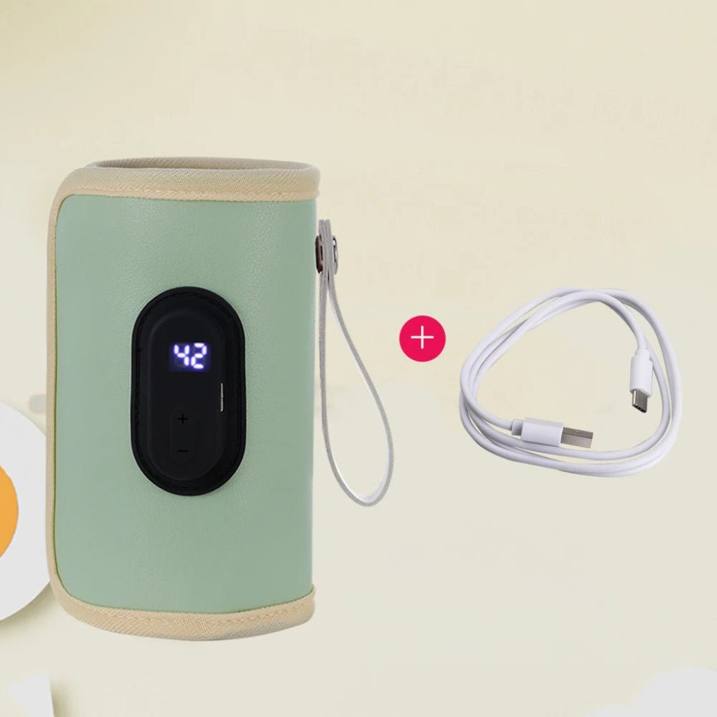 LumaNest USB Milk Warmer — Adjustable Temperature Settings, Portable USB-Powered