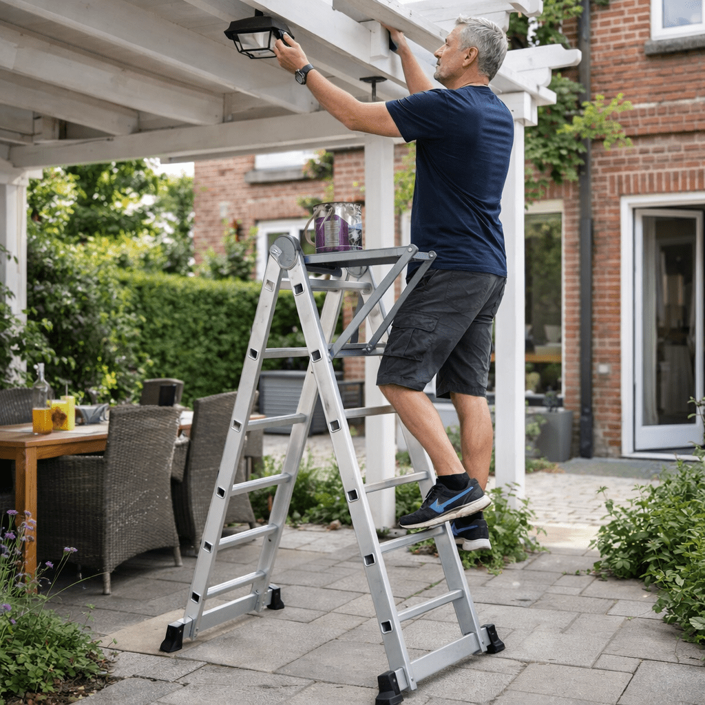 SafeStep Pro Non Slip Ladder Platform — Sturdy Anti-Skid Stabilizer Base