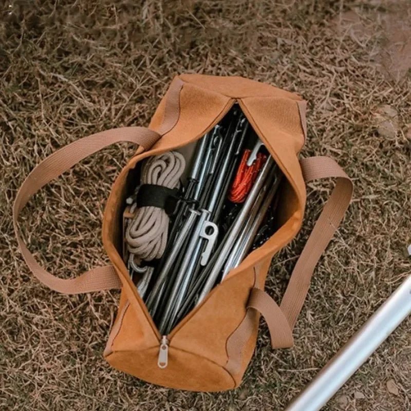 Organizator cilindric pentru echipament de camping TrailForge — Design robust, tub de depozitare durabil