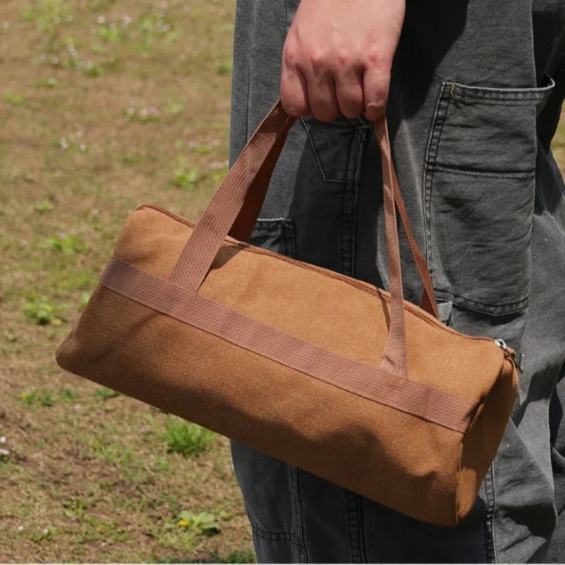 Organizator cilindric pentru echipament de camping TrailForge — Design robust, tub de depozitare durabil