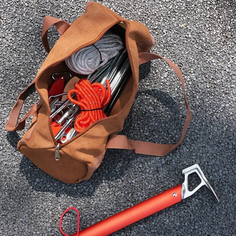 Organizator cilindric pentru echipament de camping TrailForge — Design robust, tub de depozitare durabil
