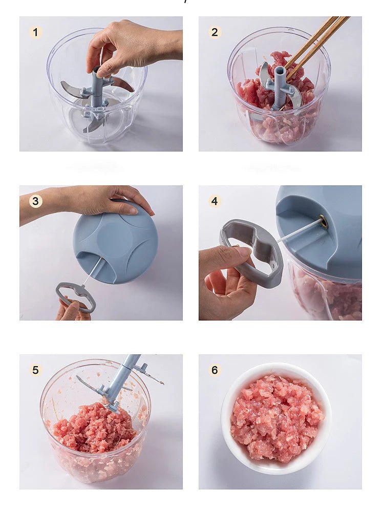 Picadora de carne manual NovaGrind — Herramienta resistente para procesar carne picada