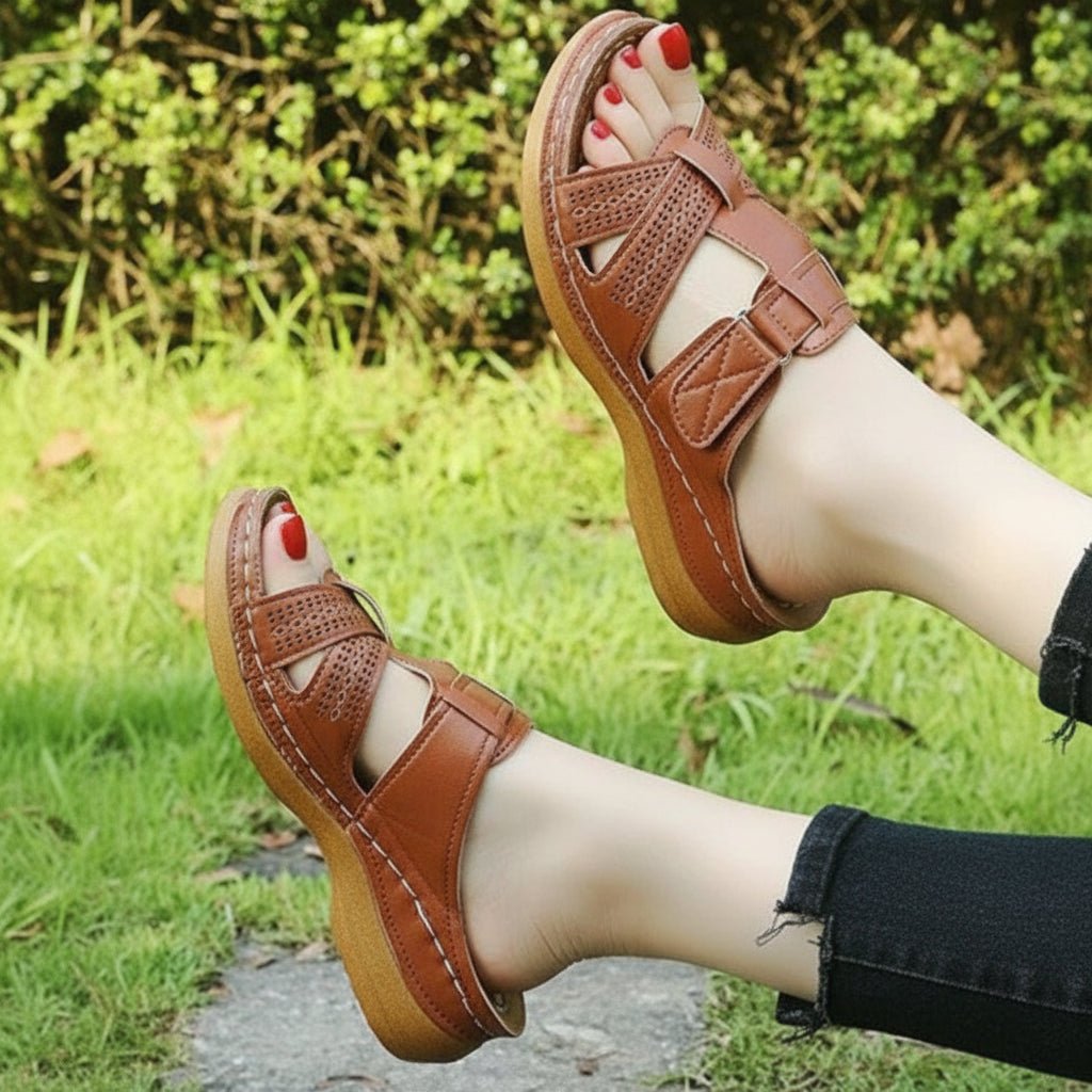 SolaraStride Stable Arch Support Wedge — Timeless Silhouette