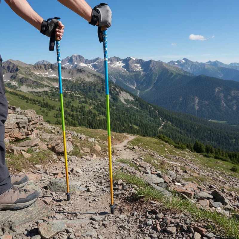 EverPeak Ultralight Carbon Fiber Trekking Poles — Five-Section Collapsible Design