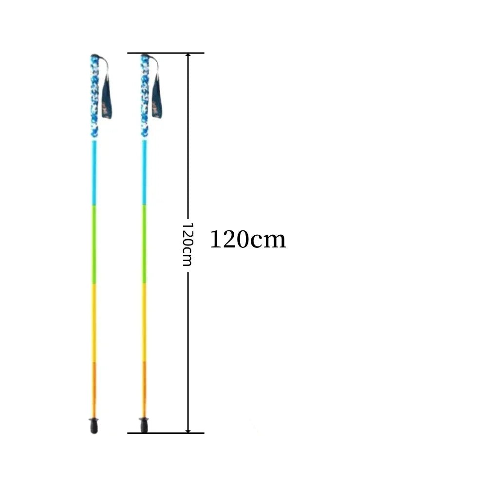 EverPeak Ultralight Carbon Fiber Trekking Poles — Five-Section Collapsible Design